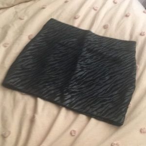 Express black mini skirt